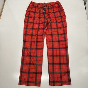 Lily by Firmiana stretch pants XL Scotch Plaid elastic waist wide leg Yoga Comfy